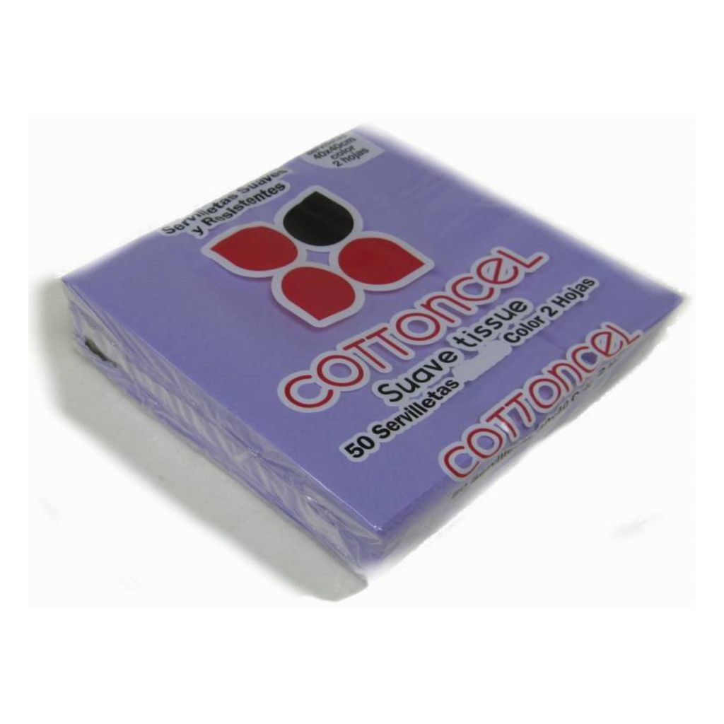 Servilleta 2 capas 33x33 cm blanca PQ 50 ud / CJ 48