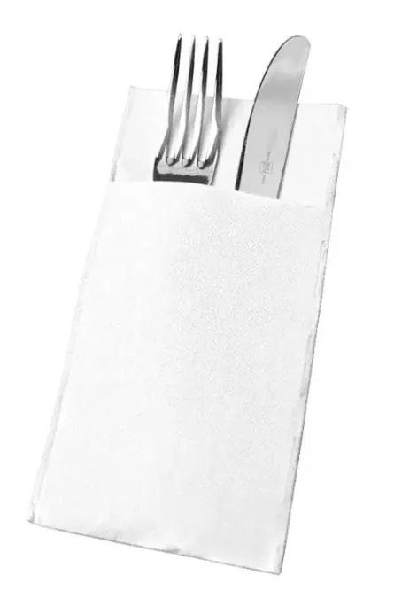 Servilleta canguro punta punta 1/6 2 capas 30x40 cm blanca PQ 50 ud / CJ 24