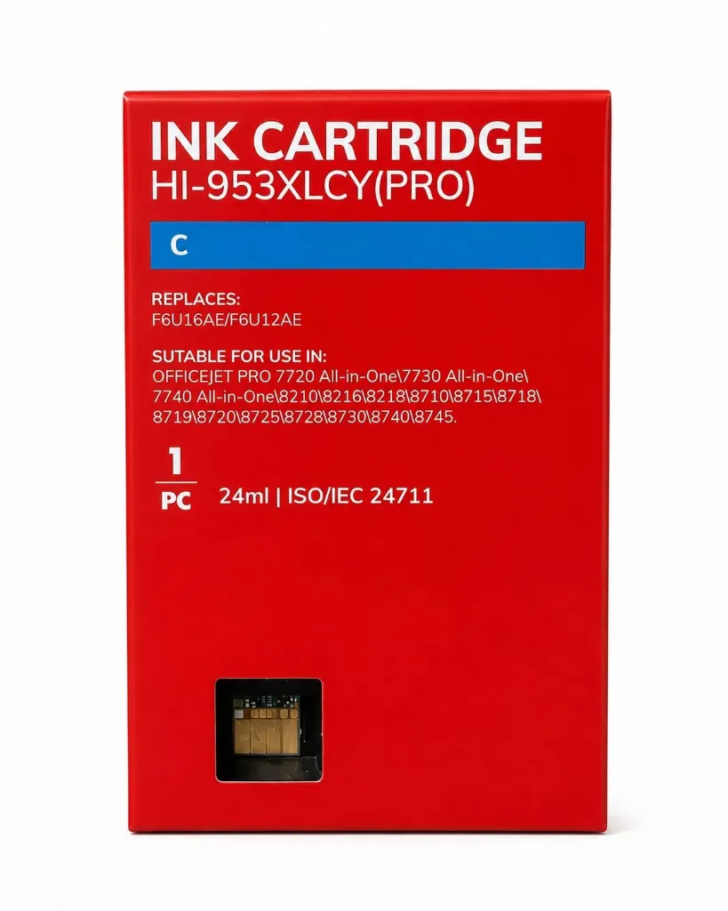 HP953XL Cyan Cartucho neutro de Tinta