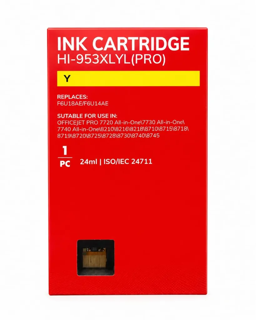 Generico HP 953XL Amarillo Cartucho de Tinta - Reemplaza F6U18AE/F6U14AE