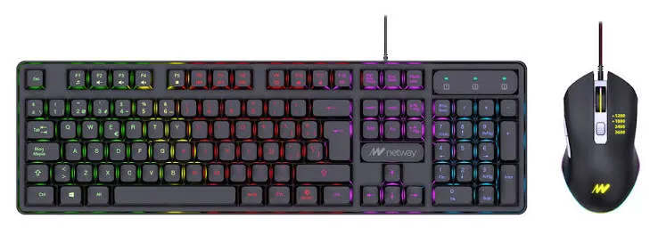 Pack teclado + ratón Gaming Netway XKS330