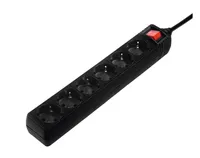 Hama 69223784 base múltiple 1,4 m 6 salidas AC Interior Negro