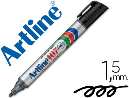 [26911] ROTULADOR ARTLINE MARCADOR PERMANENTE 107 NEGRO PUNTA REDONDA
