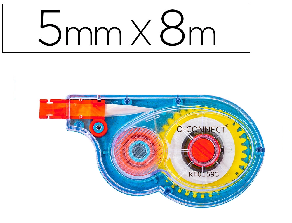 CORRECTOR Q-CONNECT CINTA BLANCO 5 MM X 8 M