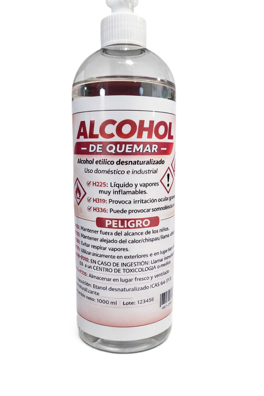 [AKTALCOHO] Alcohol de quemar Botella 1 L