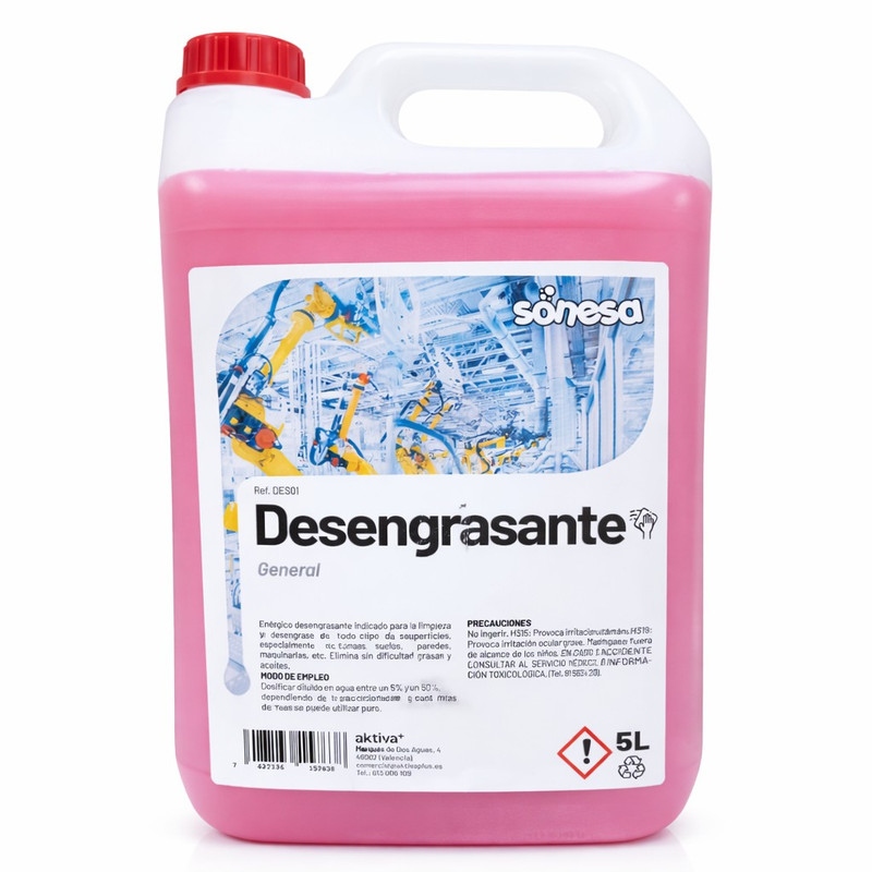 [AKTDES01] Desengrasante general Garrafa 5 L