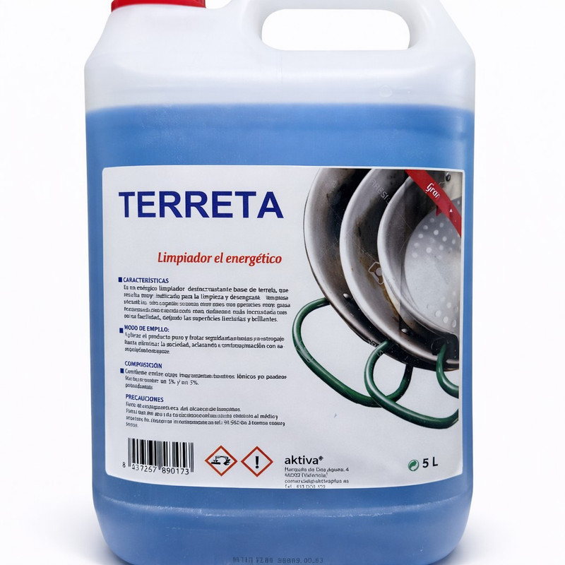 [AKTFAB473] Desengrasante terreta paellas y cacerolas Garrafa 5 L