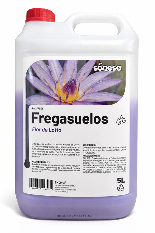[AKTFRE05] Fregasuelos flor de loto Garrafa 5 L