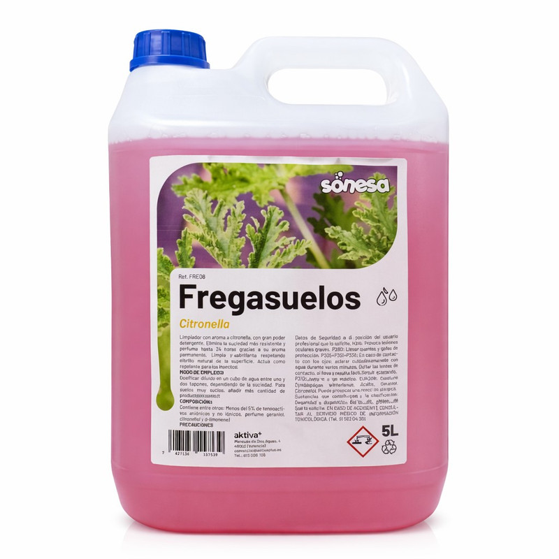 [AKTFRE09] Fregasuelos citronela repelente insectos Garrafa 5 L