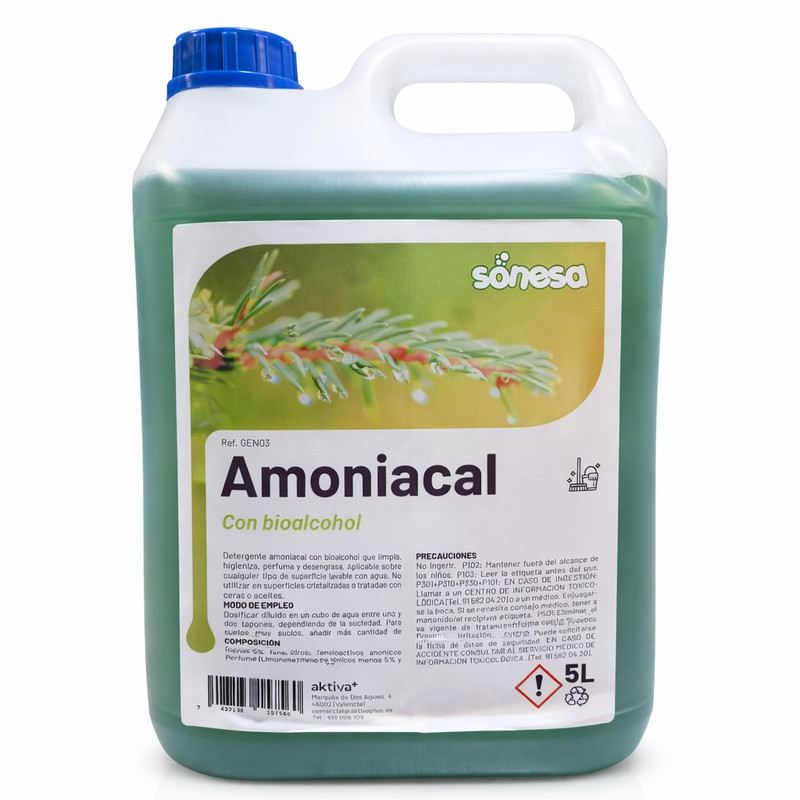 [AKTGEN03] Limpiador amoniacal con bioalcohol Garrafa 5 L