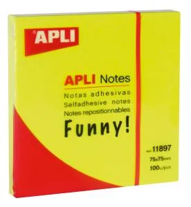 NOTES 75X75 AMARILLO BRILLANTE