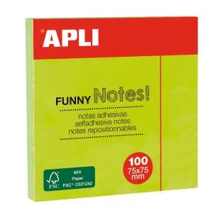 NOTES 75X75    VERDE BRILLANTE
