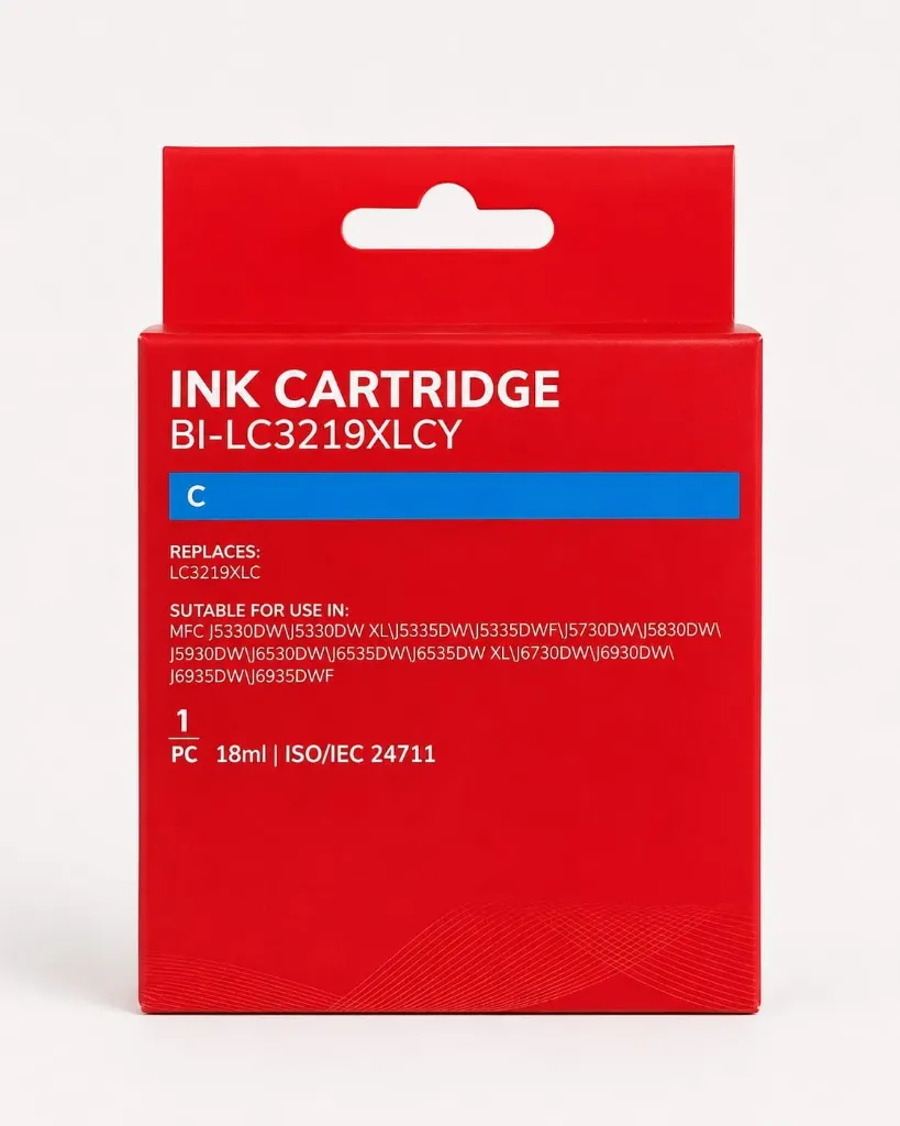 [BI-LC3219XLCY] Brother LC3219XL Cyan Cartucho de Tinta Generico - Reemplaza LC3219XLC
