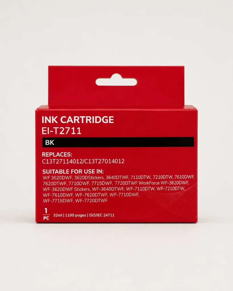 Epson T2711/T2701 (27XL) Negro Cartucho de Tinta Generico - Reemplaza C13T27114012/C13T27014012