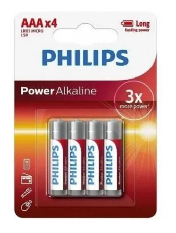 PILA PHILIPS ALCALINA LR03-B/4 AAA
