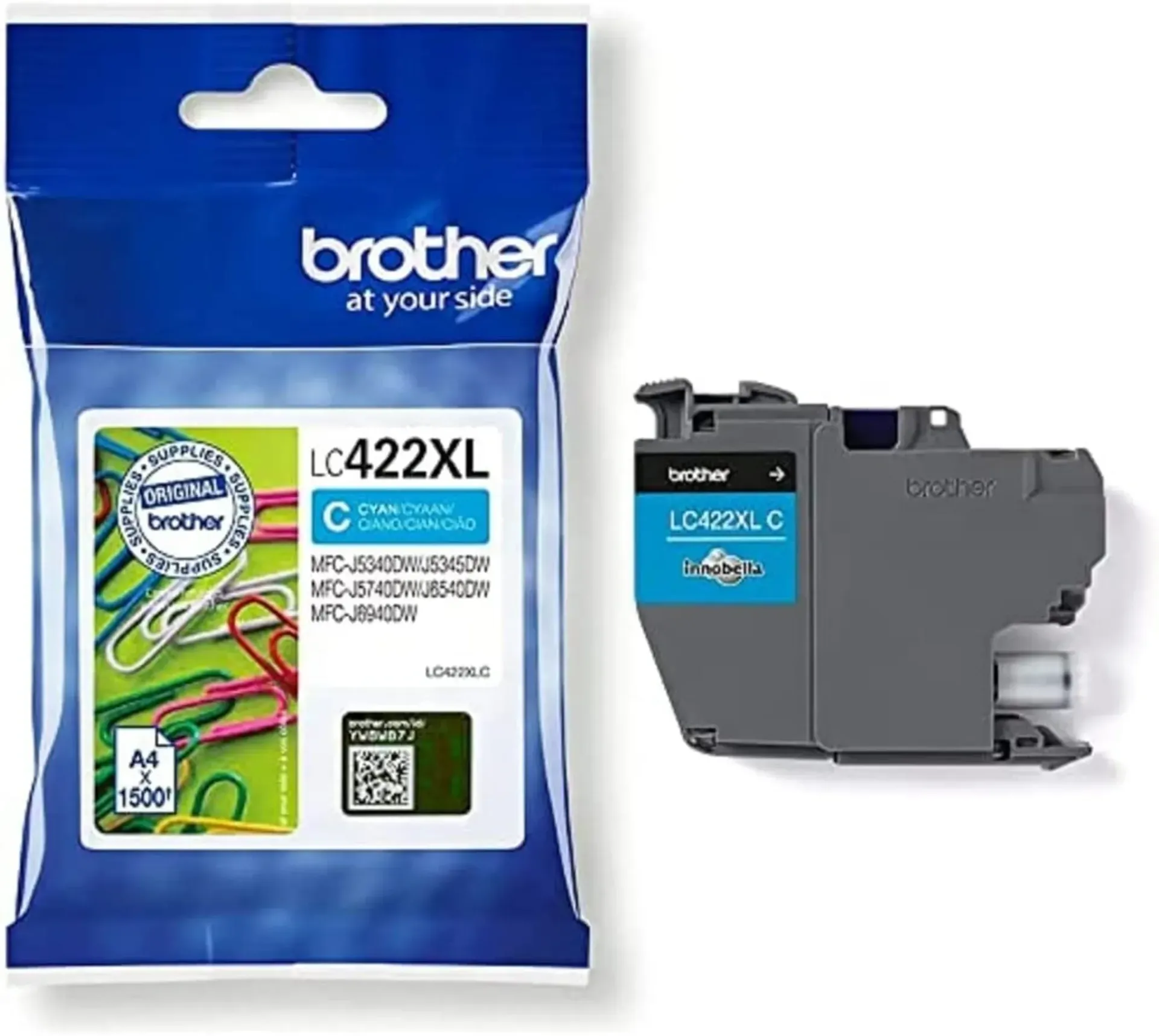 [BI-LC422XLCY] Brother LC422XL Cyan Cartucho de Tinta Generico - Reemplaza LC422XLC