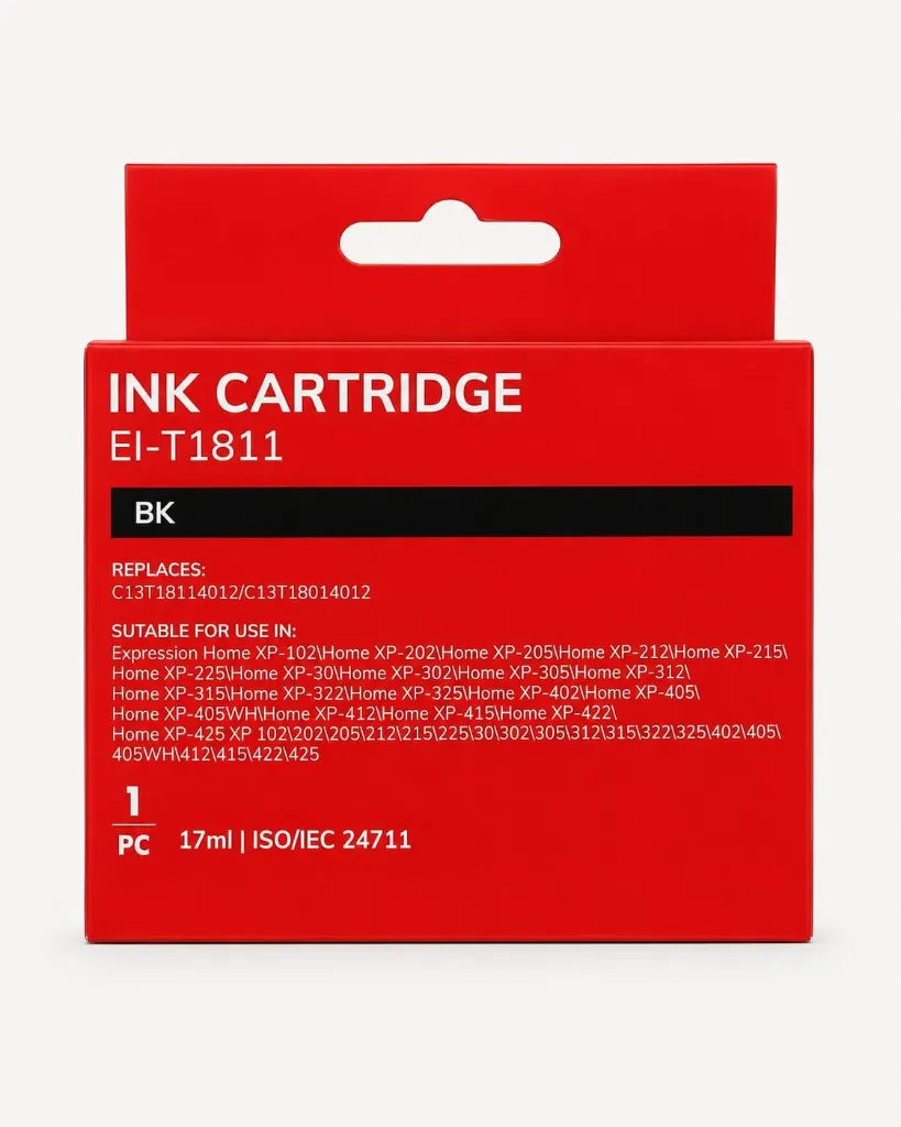 Epson T1811/T1801 (18XL) Negro Cartucho de Tinta Generico - Reemplaza C13T18114012/C13T18014012