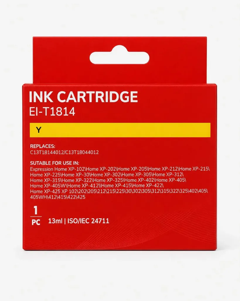 Epson T1814/T1804 (18XL) Amarillo Cartucho de Tinta Generico - Reemplaza C13T18144012/C13T18044012