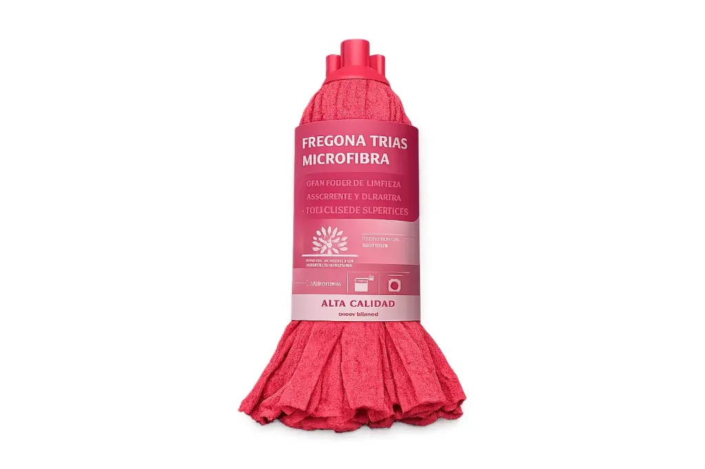 [TPKUTLIFR000009] Fregona tiras microfibra roja