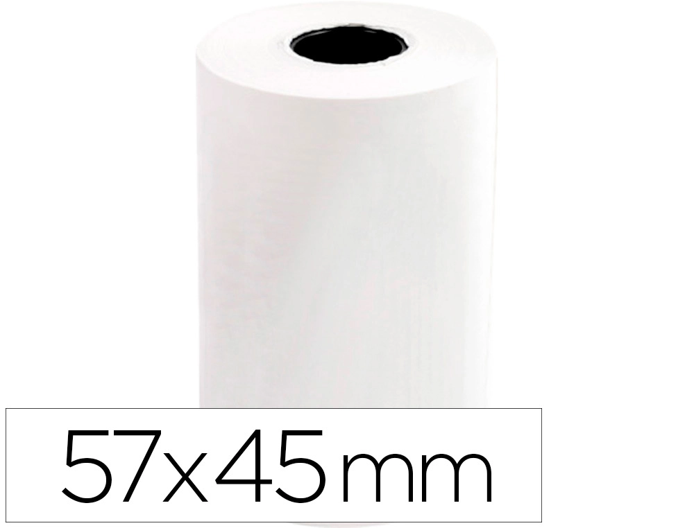 [58300] ROLLO SUMADORA Q-CONNECT TERMICO 57X45X11 MM 58 GR SIN BISFENOL A