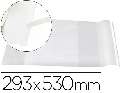 [77454] FORRALIBRO LIDERPAPEL Nº29 CON SOLAPA AJUSTABLE ADHESIVO 293 X 530 MM