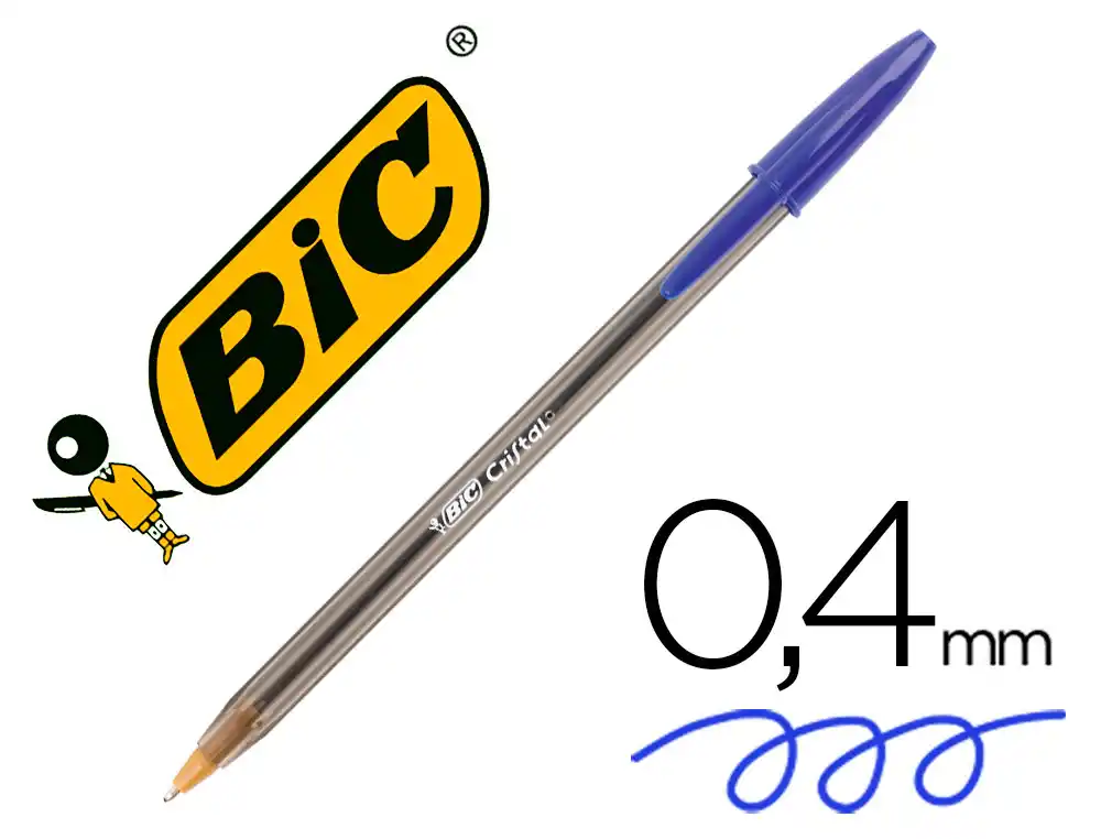[92385] BOLIGRAFO BIC CRISTAL ORIGINAL TINTA AZUL UNIDAD