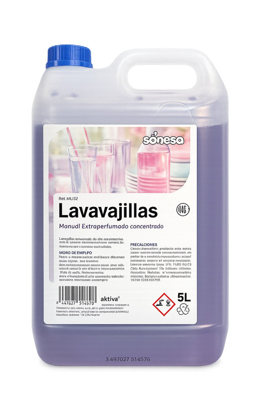 [AKTVAJ26] Lavavajillas manual extraperfumado concentrado Garrafa 5 L