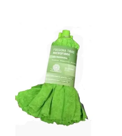 Fregona tiras microfibra verde