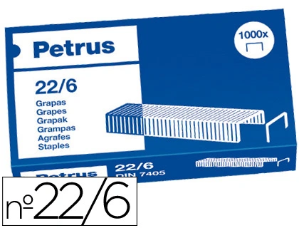 GRAP PETRUS Nº 22/6 COBREADAS CAJA 1000 U