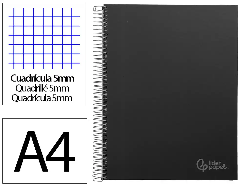 [09753] CUAD ESP LP A4 (210 X 297 MM) FORR 140 CUAD 5 MM 75 G MICRO
