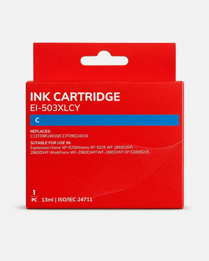 Epson 503XL Cyan Cartucho de Tinta Generico - Reemplaza C13T09R24010/C13T09Q24010