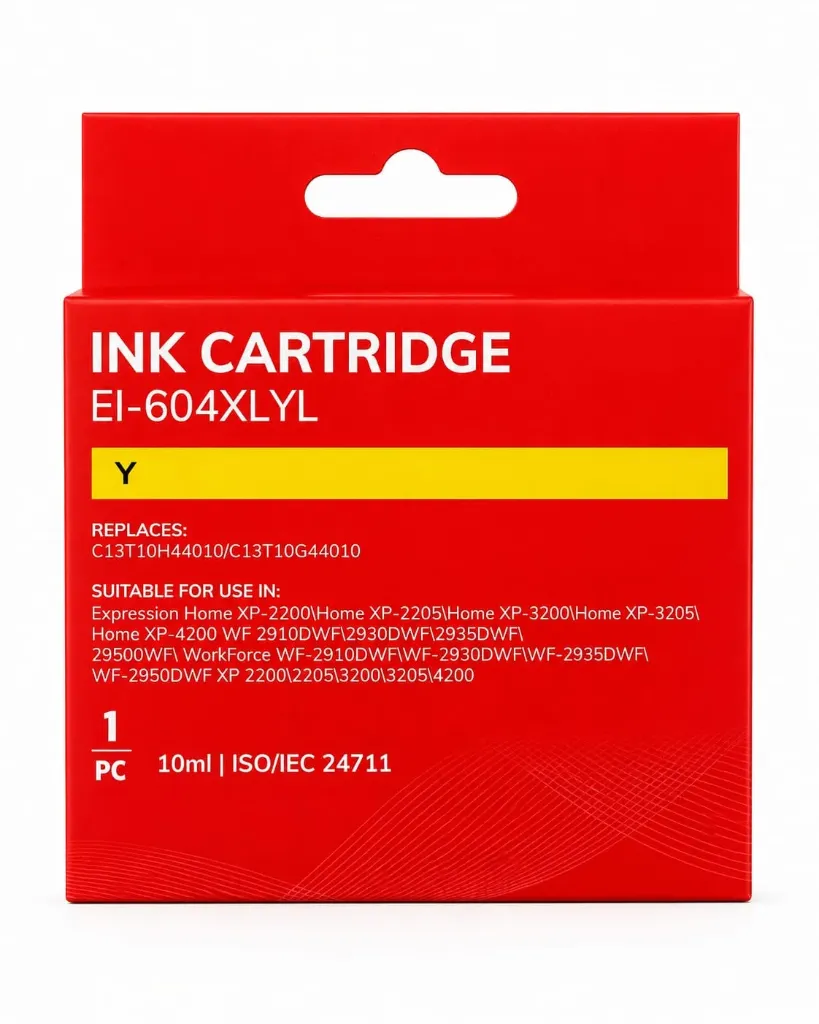 Epson 604XL Amarillo Cartucho de Tinta Generico - Reemplaza C13T10H44010/C13T10G44010