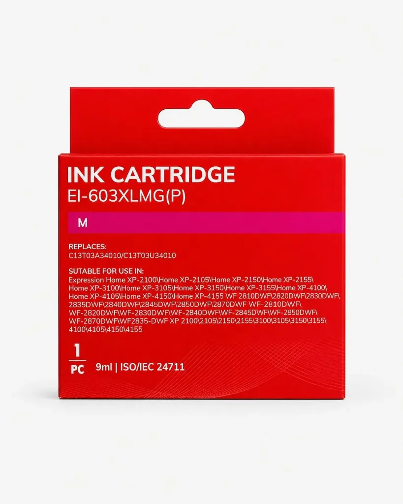 Epson 603XL Magenta Cartucho de Tinta Generico - Reemplaza C13T03A34010/C13T03U34010