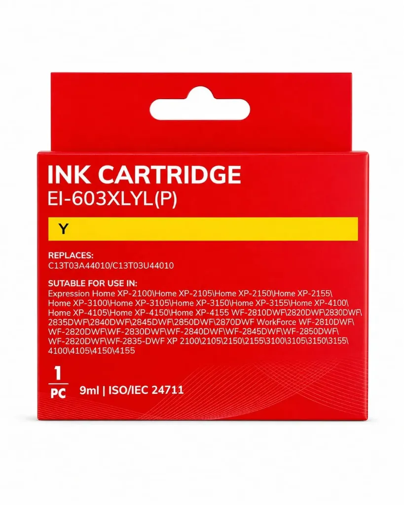 Epson 603XL Amarillo Cartucho de Tinta Generico - Reemplaza C13T03A44010/C13T03U44010